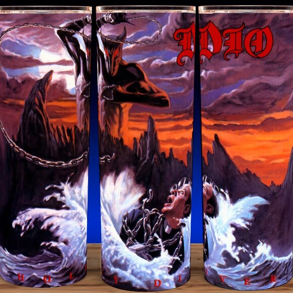 Dio Band - Holy Diver Heavy Metal Cup Mug Tumbler 20oz - Picture 1 of 3